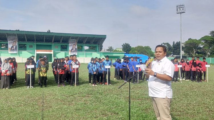 Ketua Perpani Provinsi Jambi, Heri Yanto saaat memberi sambutan (Foto Rafli)