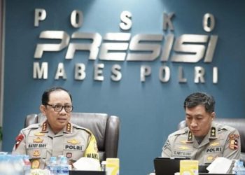 Wakapolri Komjen Gatot Eddy Pramono saat berada di Posko Presisi mabes Polri, Selasa (27/12/2022).[dok Humas Polri]