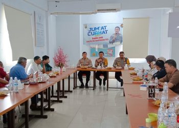 Peluncuran program Jumat Curhat oleh Polda Jambi yang dihadiri para wartawan. (Foto Humas Polda Jambi)