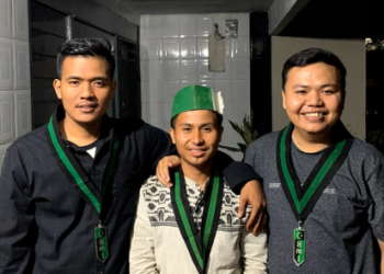 Ketua HMI Cabang Bangko periode 2023-2024 (tengah). [Dok HMI Cabang Bangko]