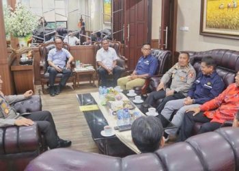 Kunjungan SKK Migas Sumbagsel dan KKKS Wilayah Jambi di Mapolda Jambi, Kamis (12/1/2023). (Foto Humas SKK Migas Sumbagsel/Andi Arie P)