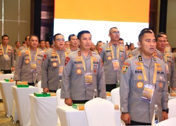 Kapolda Jambi, Inspektur Jenderal Polisi Rusdi Hartono, saat mengikuti proses Rapim Polri 2023 di Jakarta, Kamis (9/2/2023). (Foto Humas Polda Jambi)