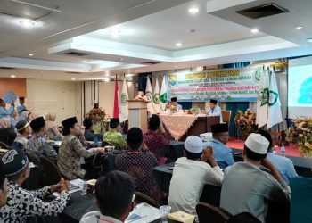 Acara pelatihan kepemimpinan manajemen organisasi pemuda remaja masjid yang diselenggarakan BKPRMI Jambi, Sabtu (11/2/2023). (Foto Pariwarajambi/Riky)