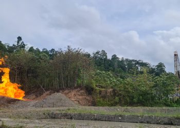 Lokasi penemuan cadangan gas di Desa Seti, Kecamatan Seram Utara Timur Seti, Kabupaten Maluku Tengah, Provinsi Maluku. (Dok Humas SKK Migas/Kemal)
