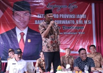 Kunjungan kerja Ketua Dewan Perwakilan Rakyat Daerah Provinsi Jambi, Edi Purwanto, di Kabupaten Sarolangun, Senin (13/2/2023). (Foto Humas DPRD Provinsi Jambi)