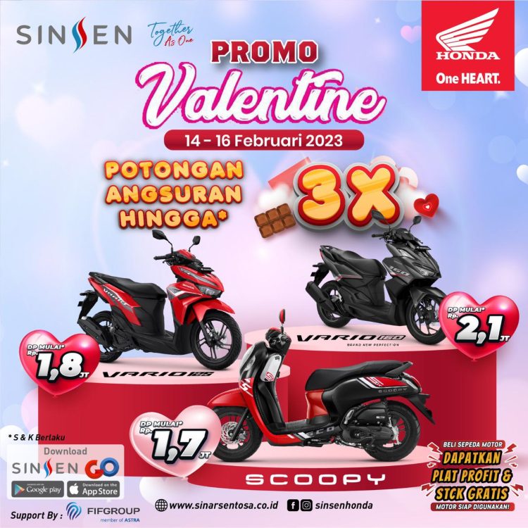 Poster promosi Valentine PT Sinar Sentosa Primatama. (Dok Sinsen/Ajeng)