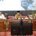 Gubernur Al Haris pada Rakor Pembahasan Pengelolaan Pengangkutan Batubara di Auditorium Rumdis, Senin (27/02/2023). (Dok. Diskominfo Provinsi Jambi/Harun)