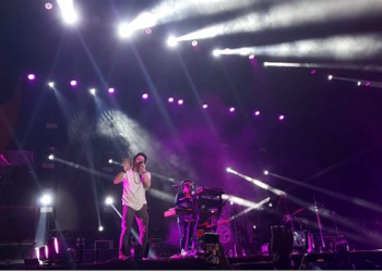 Aksi panggung Noah di Flame fest, Sabtu (4/2/2023). [Foto Hajrin]