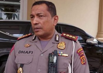 Dirlantas Polda Jambi, Kombes Pol Dhafi menjelaskan aktivitas angkutan batubara dihentikan karena masih ada beberapa syarat yang belum dipenuhi oleh Pemprov Jambi, Kamis (16/3/2023). (Foto: siklusjambi.id)