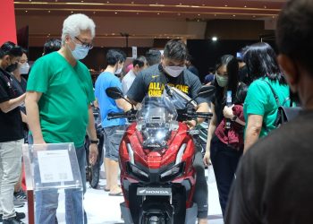 Jajaran Skutik Honda 160cc mencatatkan penjualan hingga 421 unit pada ajang Indonesia International Motor Show (IIMS) 2023. (Foto AHM)