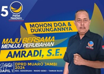 Amradi, SE calon DPRD Kabupaten Muaro Jambi pada Dapil 1. (Dok. Pribadi)