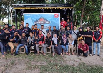 Kegiatan Bikers Camp yang digelar Sinsen dan IMHJ di Danau Tangkas Muarojambi, (4/3/2023). (Foto Sinsen/Ajeng)