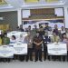 Kepala Divisi Registrasi dan Analisa Kemaslahatan BPKH RI, Agung Sri Hendarsa berpoto bersama usai peresmian delapan program kemaslahatan di Jambi. Senin (6/3) - Dok.PPPA)