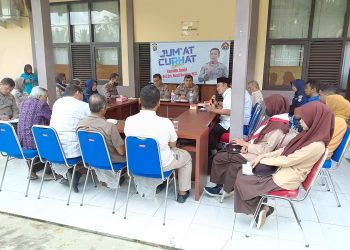 Pelaksanaan Jum'at Curhat Polda Jambi Bersama Staf Kwarda, Perwakilan Puslitbang dan Pusdiklat (Foto: Humas Polda Jambi)