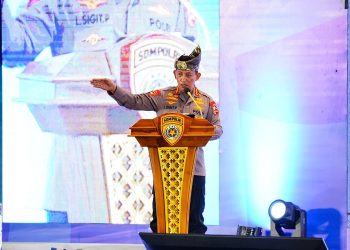 Kapolri Jenderal Listyo Sigit Prabowo pada penutupan Rakernis Staf Bidang SSDM)Polri di Kepulauan Riau, Jumat (17/03/2023) - (Dok. Divisi Humas Polri)