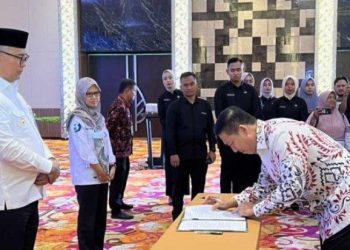 Anggota DPRD Provinsi Jambi dari Fraksi Partai Gerindra Budi Yako hadiri Musrenbang Pemerintah Kota Jambi, RKPD tahun 2024 di Ballroom Hotel BW Luxury, Kota Jambi. Rabu, (15/3/2023).(Dok. Dang)