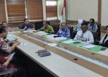 Anggota Komisi II DPRD Provinsi Jambi melaksanakan kunjungan kerja ke Dinas Kehutanan Provinsi Riau, Kamis (16/3/2023). (Dok. Dang)