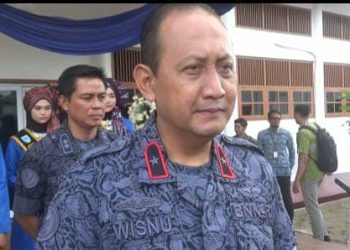 Kepala BNN Provinsi Jambi, Brigjen Pol Wisnu Handoko saat di wawancarai usai peresmian gedung BNN di Kota Baru, Kota Jambi, Rabu (22/03/2023) (Dok. Goes)