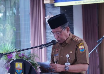 Wagub Abdullah Sani saat menyampaikan kata sambutan. (Foto: Diskominfo/Harun)