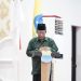 H Abdullah Sani saat, menyampaikan sambutan pada peringatan Hari Lahir Ke-63 PMII di Gedung Putih Grand Kemas Jambi, Minggu, (16/04/2023) (Foto : Harun - Diskominfo)