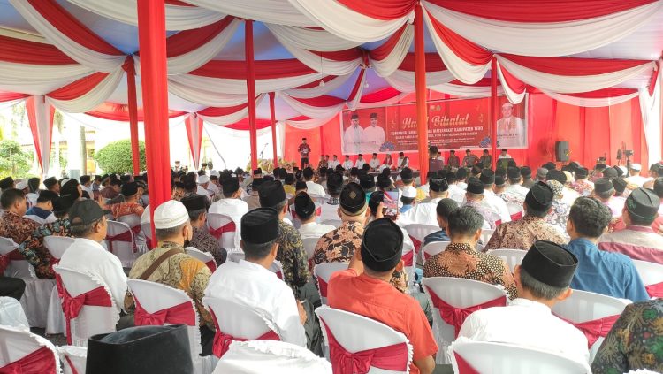 Acara halal bihalal Gubernur Jambi bersama masyarakat Tebo, Kamis (18/5/2023). (Foto: pariwarajambi/Riky)