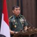 Aster Kasad, Mayjen TNI Mochammad Hasan saat, memberikan sambutan pada Rakornis TMMD ke-116 TA. 2023, di Gedung A.H. Nasution Mabesad, Jakarta, Rabu (3/5/2023). (Dok. Dispenad)