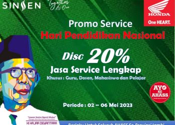 Banner Promo Sinsen main dealer sepeda motor Honda. (Dok. Sinsen)