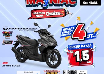 Banner Voucher Diskon Rp 777 Ribu Khusus Pembelian New Honda Vario 160 di Jambi. (Dok. Sinsen/Ajeng)