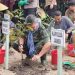 Kegiatan penanaman pohon mangrove nasional yang dilaksanakan di pesisir pantai Kabupaten Tanjungjabung Timur, Provinsi Jambi, Senin sore (15/5/2023). (Foto: Penrem 042/Gapu)