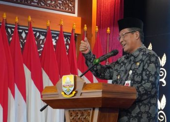 Wagub pada Pembukaan Musyawarah Wilayah ICMI Organisasi Wilayah Jambi di Auditorium Rumah Dinas Gubernur Jambi, Sabtu (03/06/2023). (Foto: Diskominfo/Novriansah)