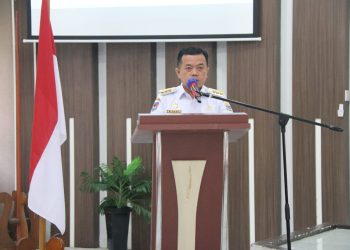 Al haris pada Pembukaan Pelatihan Kepemimpinan Angkatan VII Tahun 2023, Bertempat di Aula II BPSDM Provinsi Jambi, Rabu (07/06/2023). (Foto: Diskominfo/Agus)