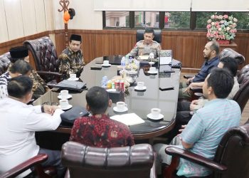 Kapolda Jambi saat Pertemuan Bersama Ketua dan Komisioner KPU Provinsi Jambi, di Mapolda Jambi Kamis, (08/06/2023). (Dok. Humas Polda Jambi)
