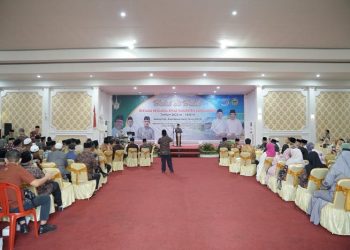 Kegiatan Halal Bihalal Keluarga Kabupaten Sarolangun di Kota Jambi, Kamis (08/06/2023). (Foto: Diskominfo/Harun)