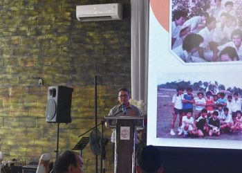 Pangdam II/Swj Mayjen TNI  Hilman Hadi, S.I.P., M.B.A., M.Han.,  Hadiri Pelantikan Pengurus IKA SMAN 3 Kota Jambi Periode 2023 – 2026 di EV Garden (UKA) Paal Merah Kota Jambi, Sabtu (10/06/2023).  (Dok. Penrem 042/Gapu)