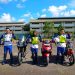 Juara 2 Kelas Sportbike Syahrudi (Kiri), Juara 1 Kelas AT Sri Rahayu Sumarni Ningsih (Tengah) dan Juara 1 Kelas Sportbike Erwin (Kanan). (Dok. Ajeng/Sinsen)