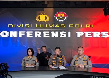 Konferensi pers Div. Humas Polri (dok. Humas Polri)