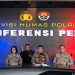 Konferensi pers Div. Humas Polri (dok. Humas Polri)