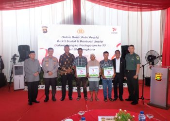Kegiatan Baksos Religi di halaman GKPI khusus Kota Baru Jambi, (19/06/2023). (Dok Humas Polda Jambi)