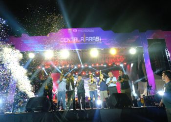 Closing Ceremony Gebyar Ekonomi Digital dan Literasi Jambi (Gentala Arasi) 2023, di Lapangan Kantor Gubernur Jambi, Minggu (16/07/2023) (Foto: Agus - Kominfo)