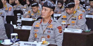 Kapolda Jambi saat Hadiri Musrenbang Polri Tahun 2023 di Bali, Kamis (6/7/2023). (Dok. Humas Polda Jambi)