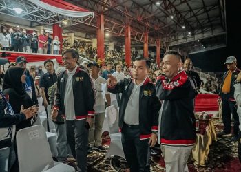 Malam pembukaan XII di Stadion Tri Lomba Juang KONI, Kota Jambi, Senin (10/07/2023). (Foto: Harun - Diskominfo)