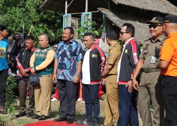 Pelaksanaan Porprov Cabor Arung jeram di Pondok Lesehan Sijenjang Dalam Kota Jambi, Senin (10/07/2023) (foto : Agus Supriyanto - kominfo)