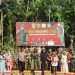 Upacara pembukaan TMMD ke-117 di Desa Talang Selungko Kecamatan Bathin II Pelayang Kabupaten Bungo, Rabu (12/07/2023). (Dok. Penrem/042 Gapu)