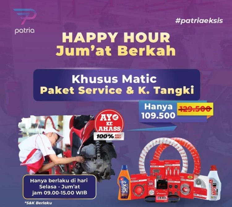 Flyer Promo Happy Hour Dealer Honda Patria Sarolangun (Dok. Sinsen Jambi)