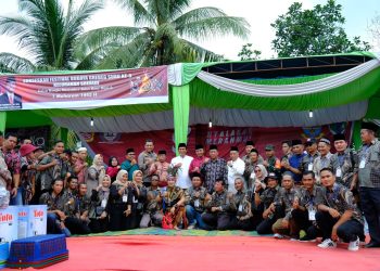 Wagub saat menghadiri Pawai Grebeg Suro se-Kelurahan Sridadi, di Lapangan Bola Kaki Sridadi, Kabupaten Batanghari, Rabu (19/07/2023). (Foto: Diskominfo/Harun Al Rasyid)