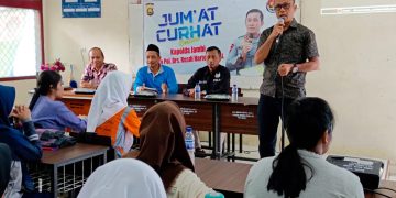 Kegiatan Jum'at Curhat Polda Jambi di SMA N 3 Kota Jambi, Jumat, (21/07/2023). (dok. Humas Polda Jambi)