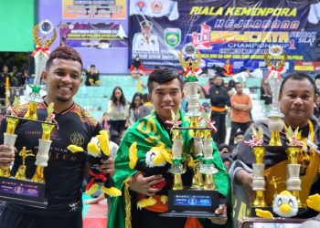 Prajurit Denpom II/2 Jambi yang Raih Prestasi Gemilang di Piala Kemenpora Kejurnas Pencak Silat Sriwijaya Champions Ke-1" di Kota Palembang, Senin (24/07). (Dok. Penrem 042/Gapu)