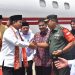 Danrem 042/Gapu Bersama Forkopimda Sambut Kedatangan Menhan RI Ke Jambi di Bandara Sultan Thaha, Kota Jambi, Rabu, (26/7/2023). (Dok. Penrem042/Gapu)