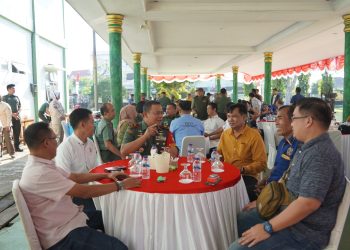 Ngopi Bareng bersama Insan Pers Mitra Korem 042/Gapu di Pendopo Makorem 042/Gapu, Senin (31/07/2023). (Dok. siklusjambi)