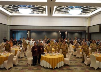 Kegiatan FGD Pemprov Jambi bersama Pengurus GAPKI Cabang Jambi di Swiss Bell Hotel, Senin (07/08/2023). (Dok. Diskominfo/Novriansah)